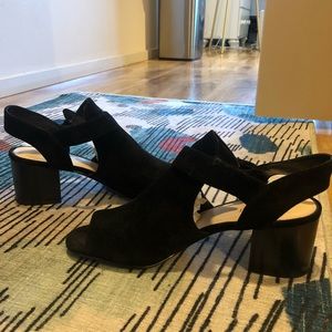 Nine West Open-Toe Chunky Heels